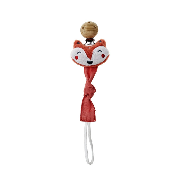 Animal Head Pacifier Chain Newborn Pacifier Clip, Style: Fox