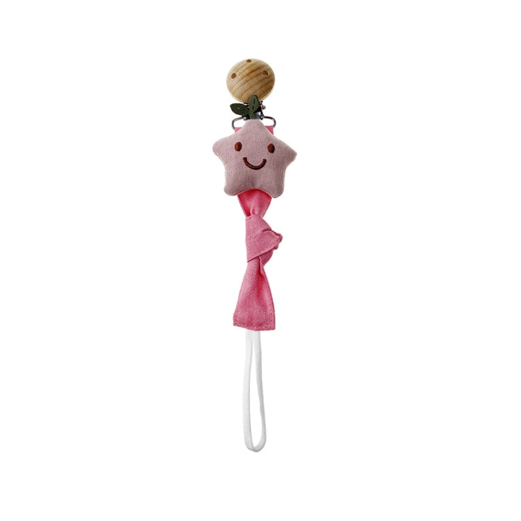 Animal Head Pacifier Chain Newborn Pacifier Clip, Style: Pink Stars