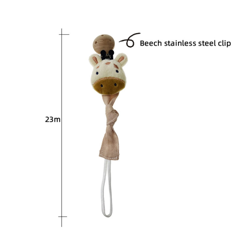 Animal Head Pacifier Chain Newborn Pacifier Clip, Style: Lion