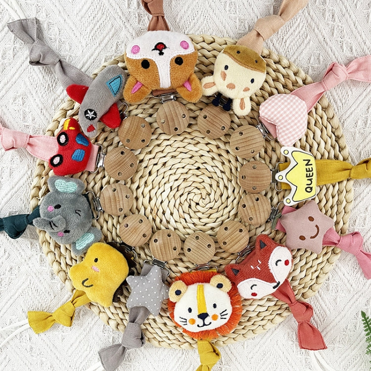 Animal Head Pacifier Chain Newborn Pacifier Clip, Style: Dog