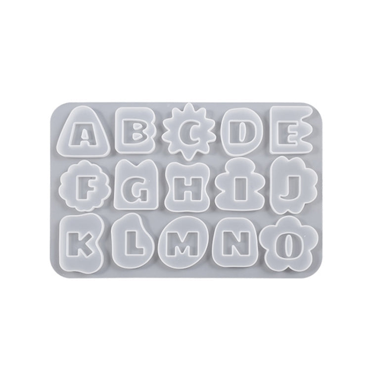 Crystal Epoxy Resin Lace Letter Mold Symbol Pendant Silicone Mold, Spec: 01