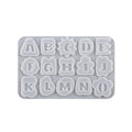 Crystal Epoxy Resin Lace Letter Mold Symbol Pendant Silicone Mold, Spec: 01