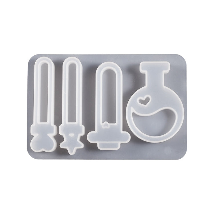 Crystal Epoxy Magic Bottle Silicone Mold DIY Key Quicksand Pendant Mold