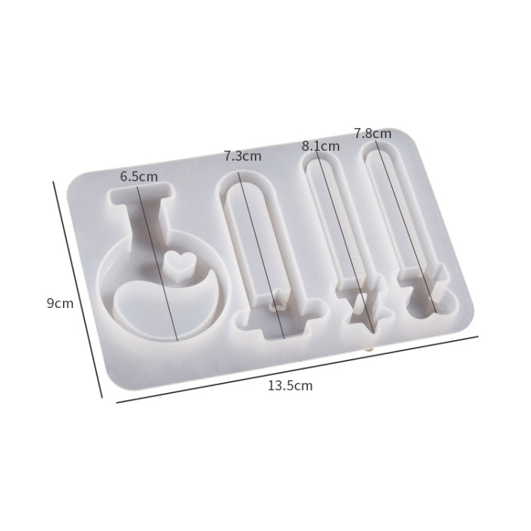 Crystal Epoxy Magic Bottle Silicone Mold DIY Key Quicksand Pendant Mold
