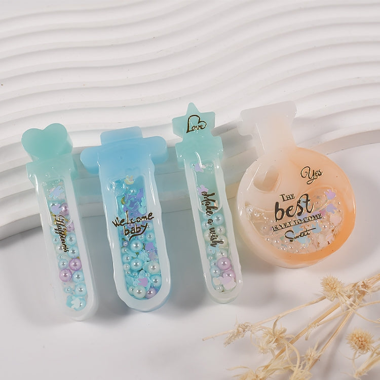 Crystal Epoxy Magic Bottle Silicone Mold DIY Key Quicksand Pendant Mold