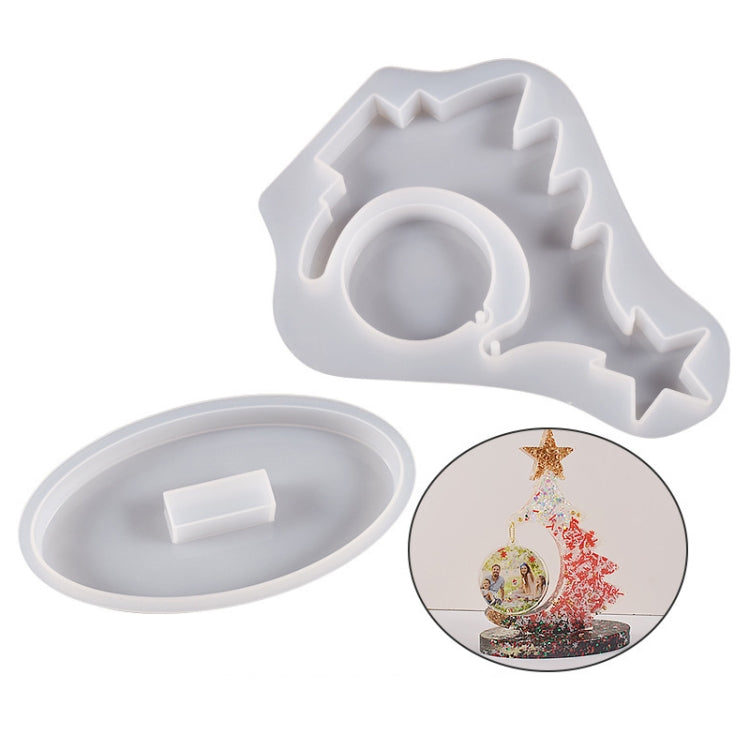 Crystal Epoxy Resin Christmas Tree Silicone Mold Without Bead Chain