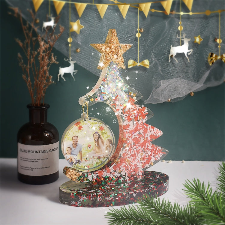 Crystal Epoxy Resin Christmas Tree Silicone Mold Without Bead Chain