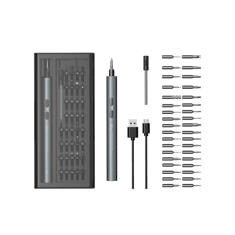 IFu  42-In-1 Electric Screwdriver Set Precisions USB Fast Charging Screw Driver With LED Work Light(D2 Plus)