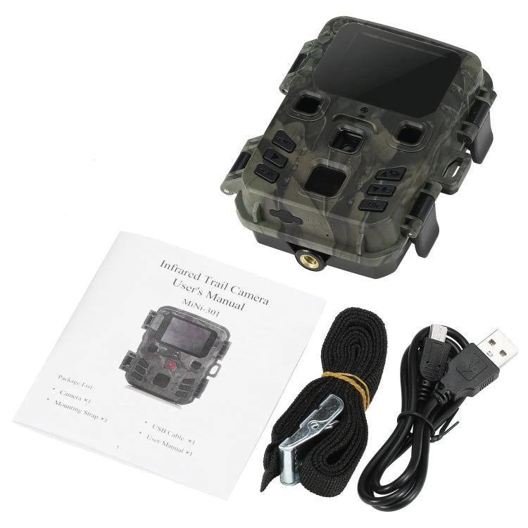 MiNi301 20MP 1080P Hunting Trail Camera With Night Vision Wildlife Scouting Photo