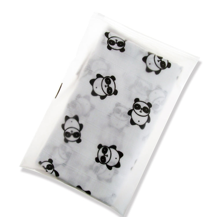 Cartoon Baby Soft Gauze Quilt Swaddle Cotton Bath Towel 117 X 117cm, Style: Blue Elephant