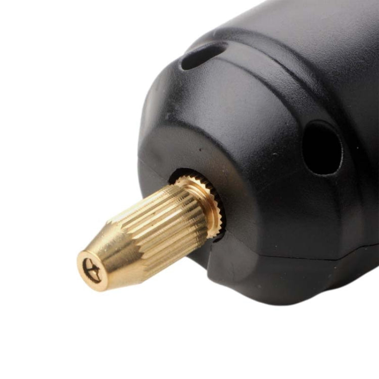 USB Interface 360 Mini Electric Drill Manual Glue Drilling Electric Drill, Set: Drill+4pcs Wrench+100pcs Nails+Clamp Bed+20pcs Key Ring