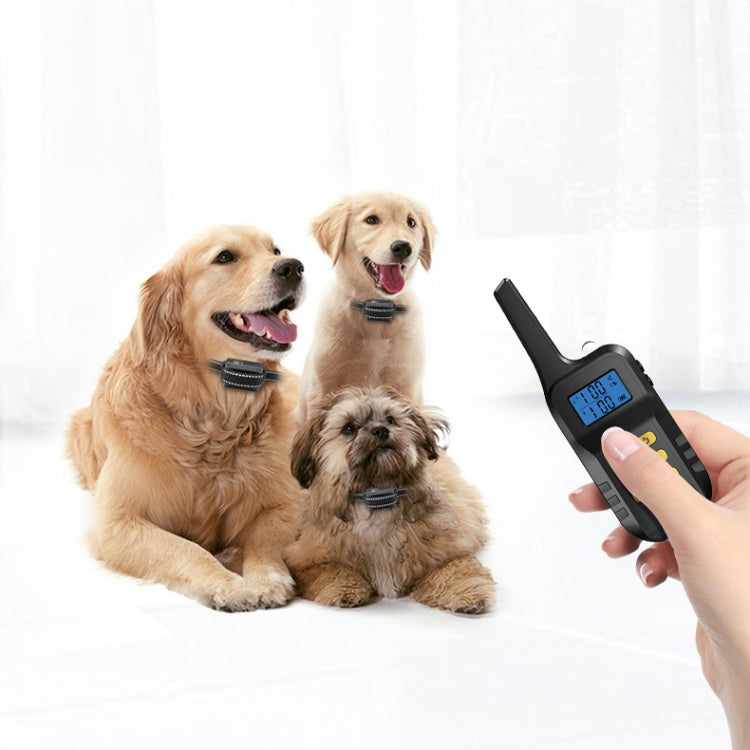 Dog Training Device Automatic Bark Stopper Dog Training Electronic Collar, Style: For-Two-Dog(Yellow)