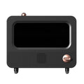 USB White Noise Simulation Flame Fire Furnace Aromatherapy Machine Indoor Large Spray Measurement Humidifier(Black)