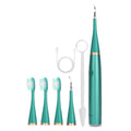 6 In 1 Electric Dental Scaler Calculus Removal Teeth Cleaning Set, Color: Green Exclusive