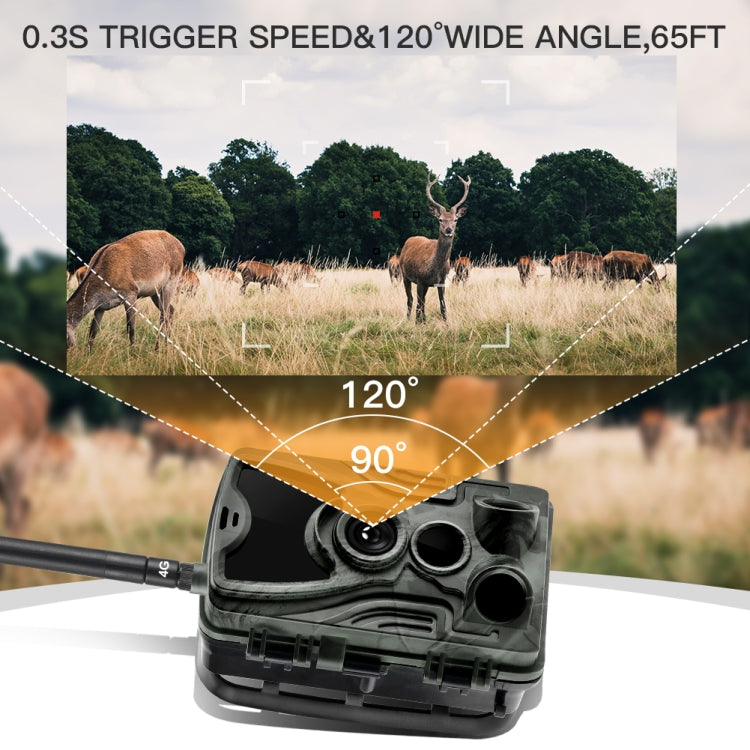 HC-801Pro 4K 4G Outdoor Hunting Camera App Remote Mobile Phone Control To View Photos And Video At Any Time, EU Plug
