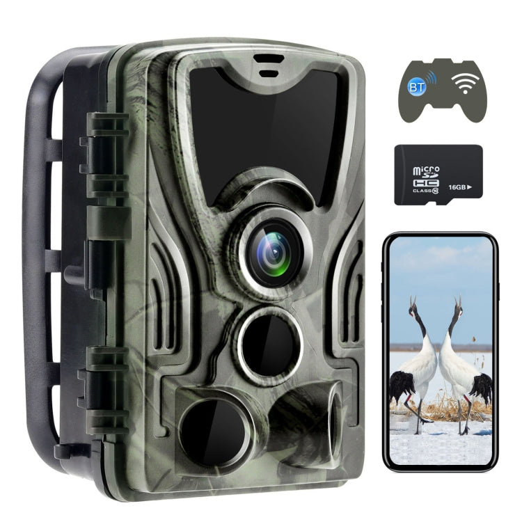 WiFi801Pro 4K Outdoor Tracking Hunting Camera APP Remote Phone Control To View Photos / Video At Any Time