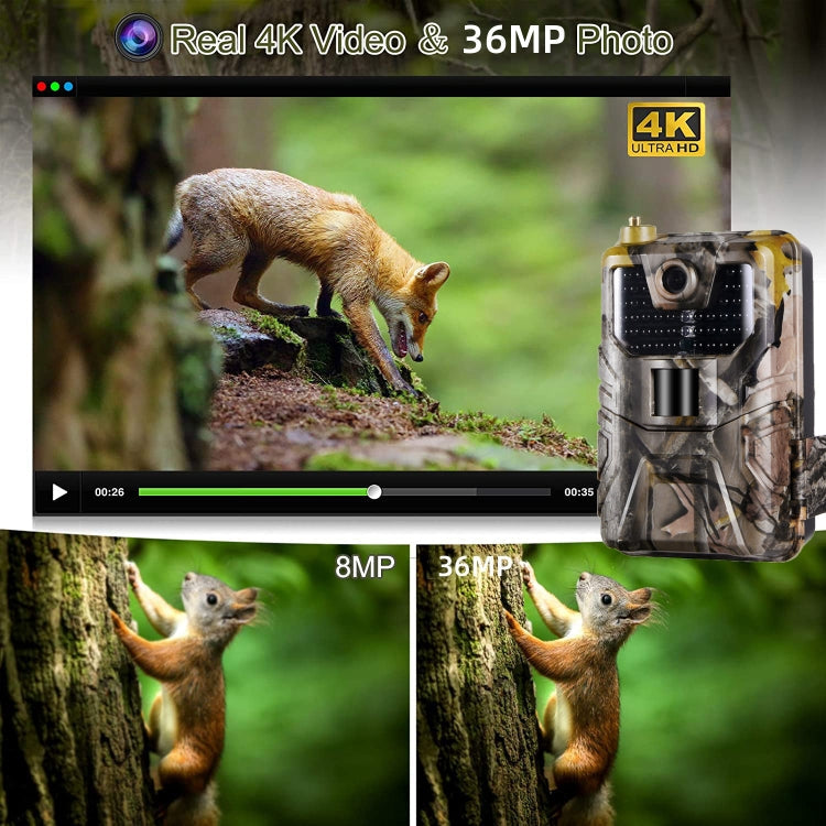 WiFi900Pro 4K Outdoor Tracking Hunting Camera App Remote Phone Operation To View Photos / Videos At Any Time