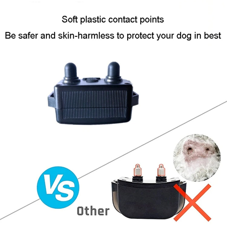 800m Remote Control Dog Trainer Stop Barker Electrical Shock Vibration Pet Collar(Khaki)
