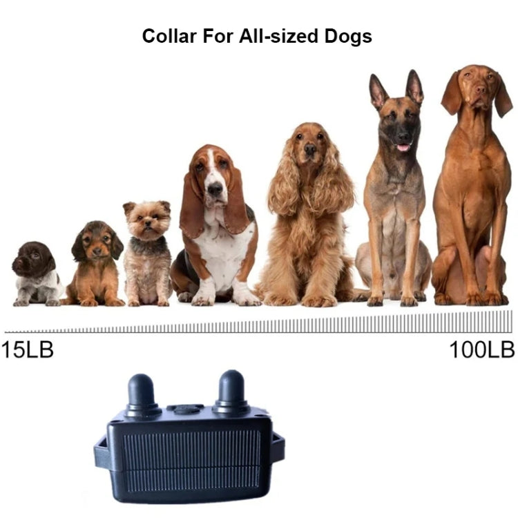 800m Remote Control Dog Trainer Stop Barker Electrical Shock Vibration Pet Collar(Khaki)