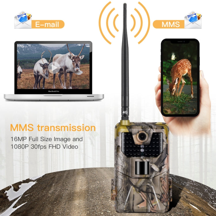 HC-900LTE 20MP 2K Wildlife Hunting Trail Camera Photo Traps Night Vision 4G SMS MMS SMTP Cellular Surveillance Camera
