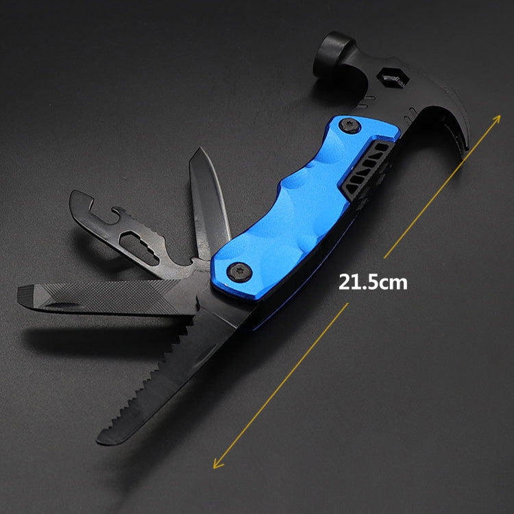 Multifunctional Life-saving Claw Hammer Car Survival Tools Foldable Outdoor Tool Hammer(Black)