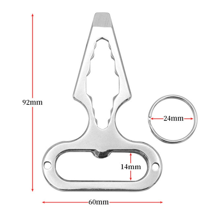Outdoor Camping Supplies EDC Stainless Steel Multifunctional Wrench Self-defense Tools(036)