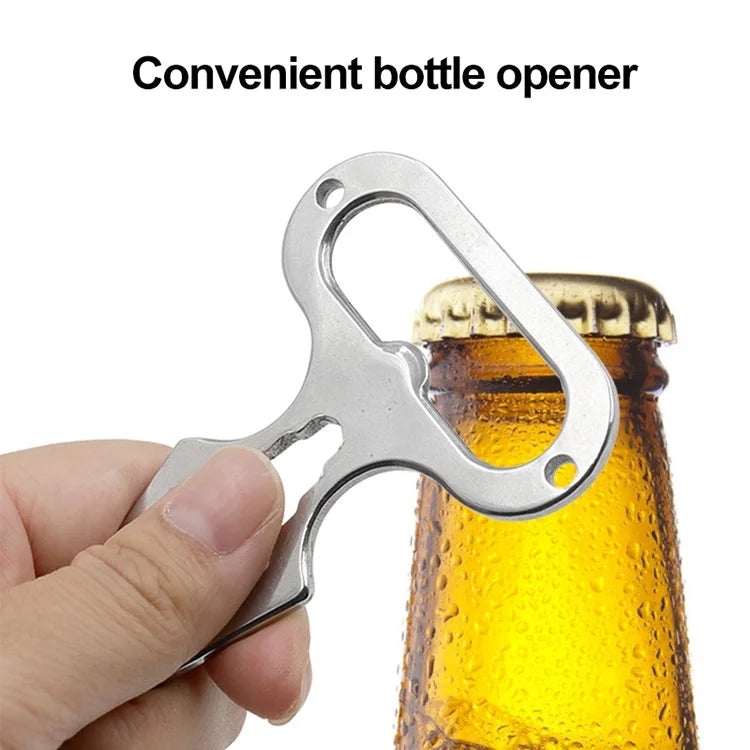 Outdoor Camping Supplies EDC Stainless Steel Multifunctional Wrench Self-defense Tools(036)