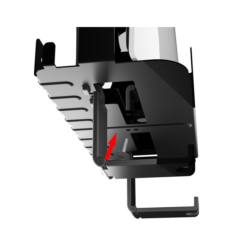 For PS5 Console iplay Wall-mounted Bracket Can Store Controllers/VR Glasses/Headphones(Black)