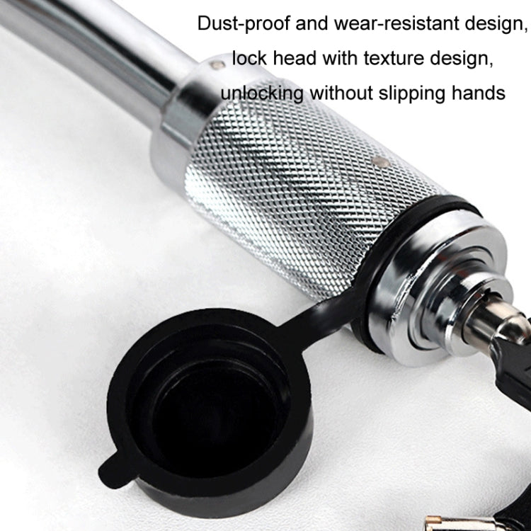 Car Latch Lock Trailer Tow Hook Anti-theft Padlock(Direct Pipe Silver)