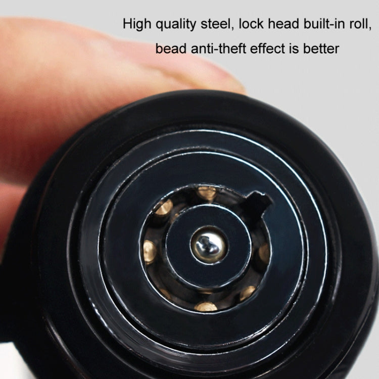 Car Latch Lock Trailer Tow Hook Anti-theft Padlock(Bending Silver)