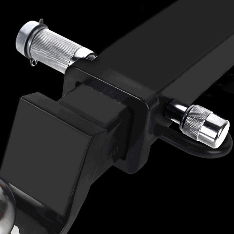 Car Latch Lock Trailer Tow Hook Anti-theft Padlock(Direct Pipe Silver)