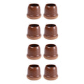 2 inch Enlarged 8pcs /Set Round Table And Chair Leg Covers For Tiles/Wooden Floors Furniture Protectors(Light Brown)