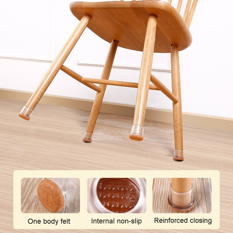 1.25 inch Large 8pcs /Set Round Table And Chair Leg Covers For Tiles/Wooden Floors Furniture Protectors(Dark Brown)