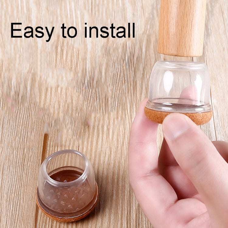 1.25 inch Large 8pcs /Set Round Table And Chair Leg Covers For Tiles/Wooden Floors Furniture Protectors(Dark Brown)