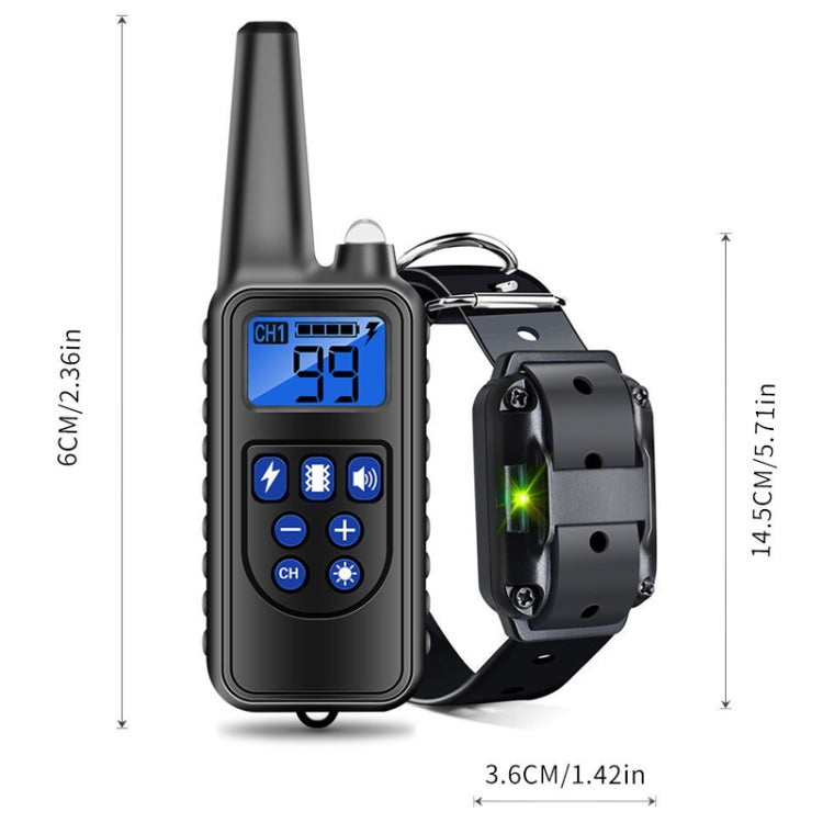 800m Remote Control Stop Barker Dog Trainer Smart Anti-Disturbance Vibration Collar, Specification: With 2 Collars