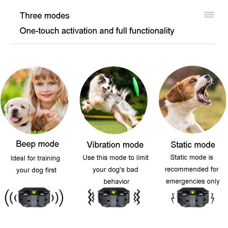 800m Remote Control Stop Barker Dog Trainer Smart Anti-Disturbance Vibration Collar, Specification: With 3 Collars