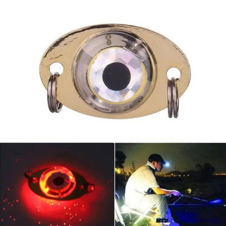 3.8G LED Underwater Lure Fish Tool Glowing Metal Fish Bait(Red)