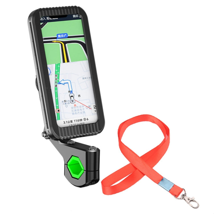 Bicycle Motorcycle Outdoor Sports Cycling Mobile Phone Waterproof Bag, Color: Handlebar With Rope