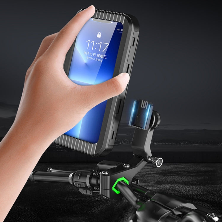 Bicycle Motorcycle Outdoor Sports Cycling Mobile Phone Waterproof Bag, Color: Handlebar With Rope