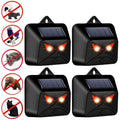 4pcs /Box Solar Animal Repeller Waterproof Animal Deterrent with Red LED Light