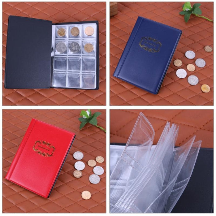 Russian Cover 120 Coins Pocket-sized Collection Album(Blue)