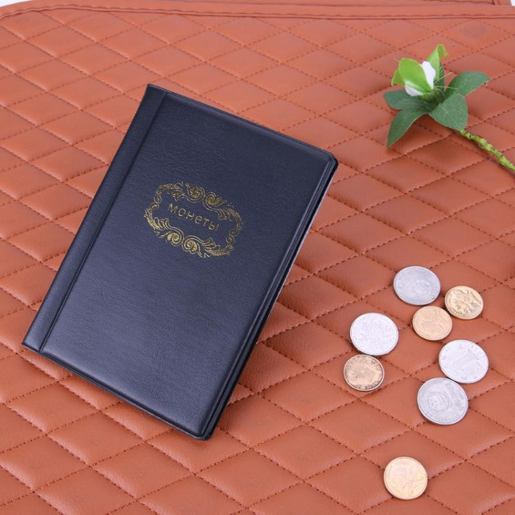 Russian Cover 120 Coins Pocket-sized Collection Album(Blue)