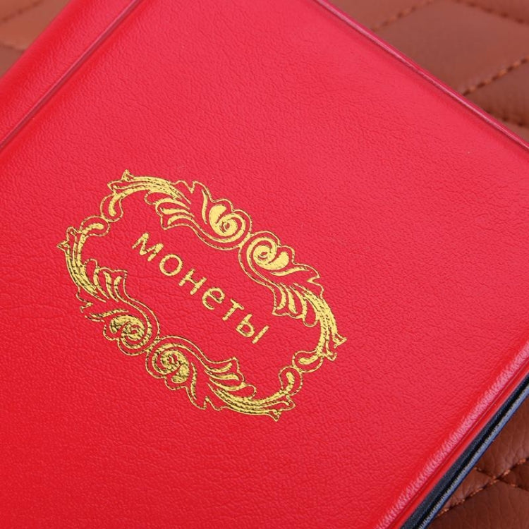 Russian Cover 120 Coins Pocket-sized Collection Album(Blue)