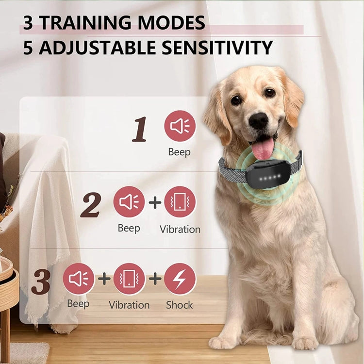 Touch Stop Bark Dog Trainer Anti Barking Pet Supplies(Black)