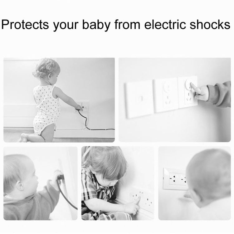 UK 3-Hole Baby Socket Protection Cover, Style: Pear Shaped White