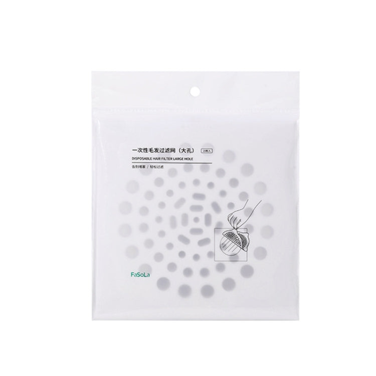 FASOLA 15pcs /Bag Sink Disposable Filter Sewer Mouth Non-woven Floor Drain Sticker, Spec: Large Hole