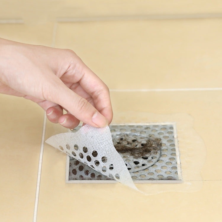 FASOLA 15pcs /Bag Sink Disposable Filter Sewer Mouth Non-woven Floor Drain Sticker, Spec: Large Hole