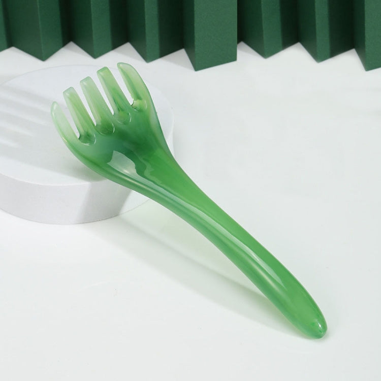 Five Claws Massager Meridian Stress Reducing Massage Comb(Green)