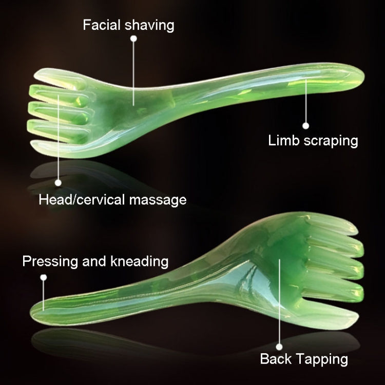 Five Claws Massager Meridian Stress Reducing Massage Comb(Green)