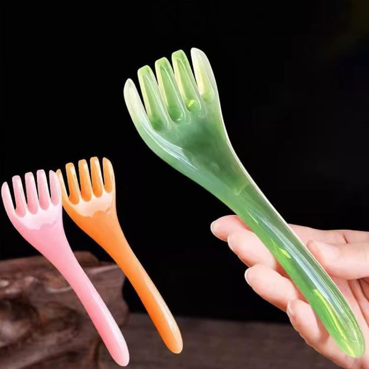 Five Claws Massager Meridian Stress Reducing Massage Comb(Green)